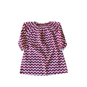 This and That red chevron dress